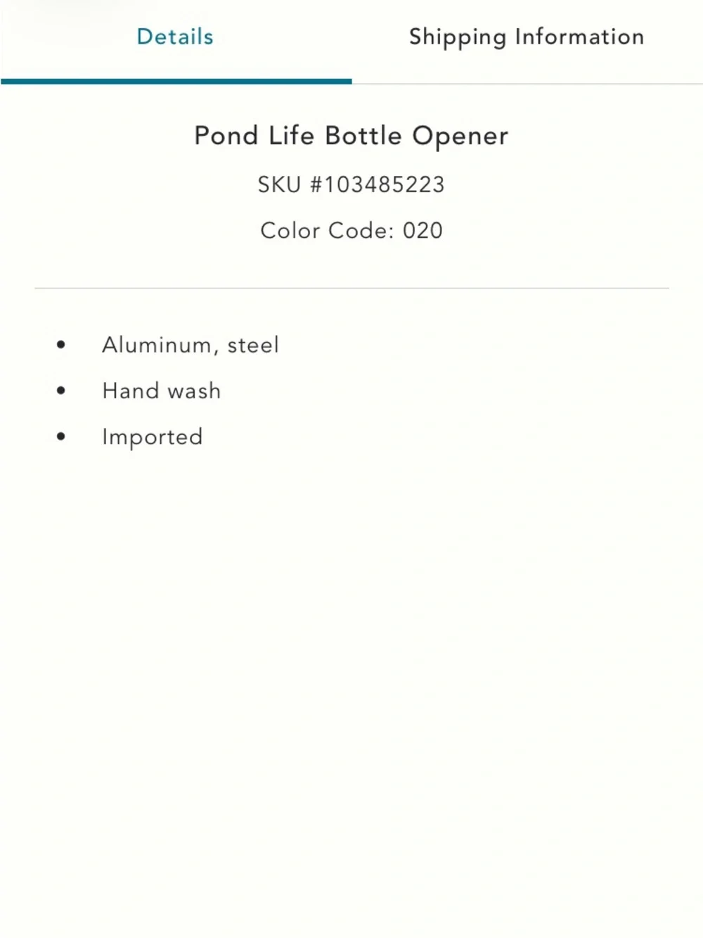 Anthropologie Pond Life Turtle Bottle Opener NWT